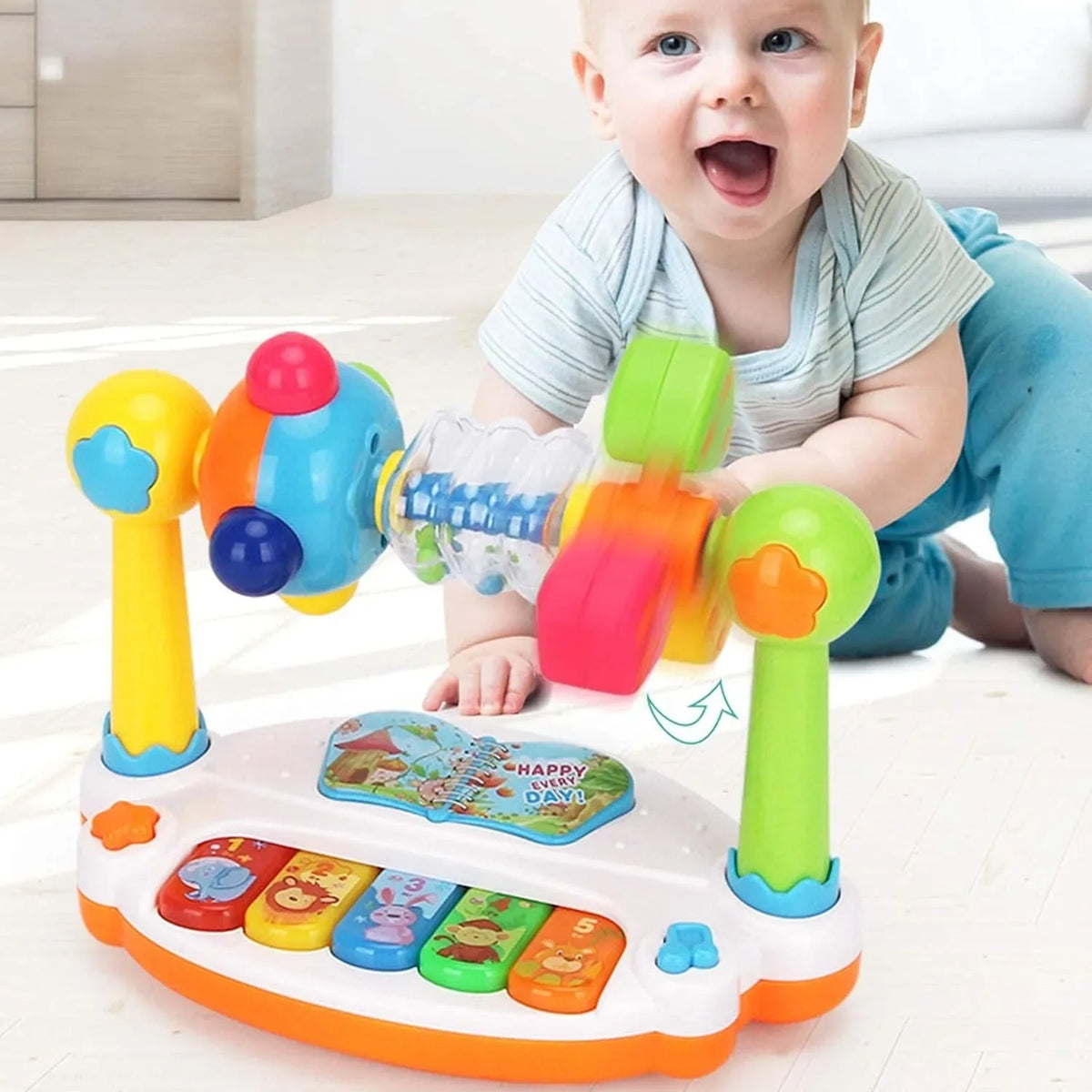 Piano Musical Rotatif – Jouet d'Éveil Bébé