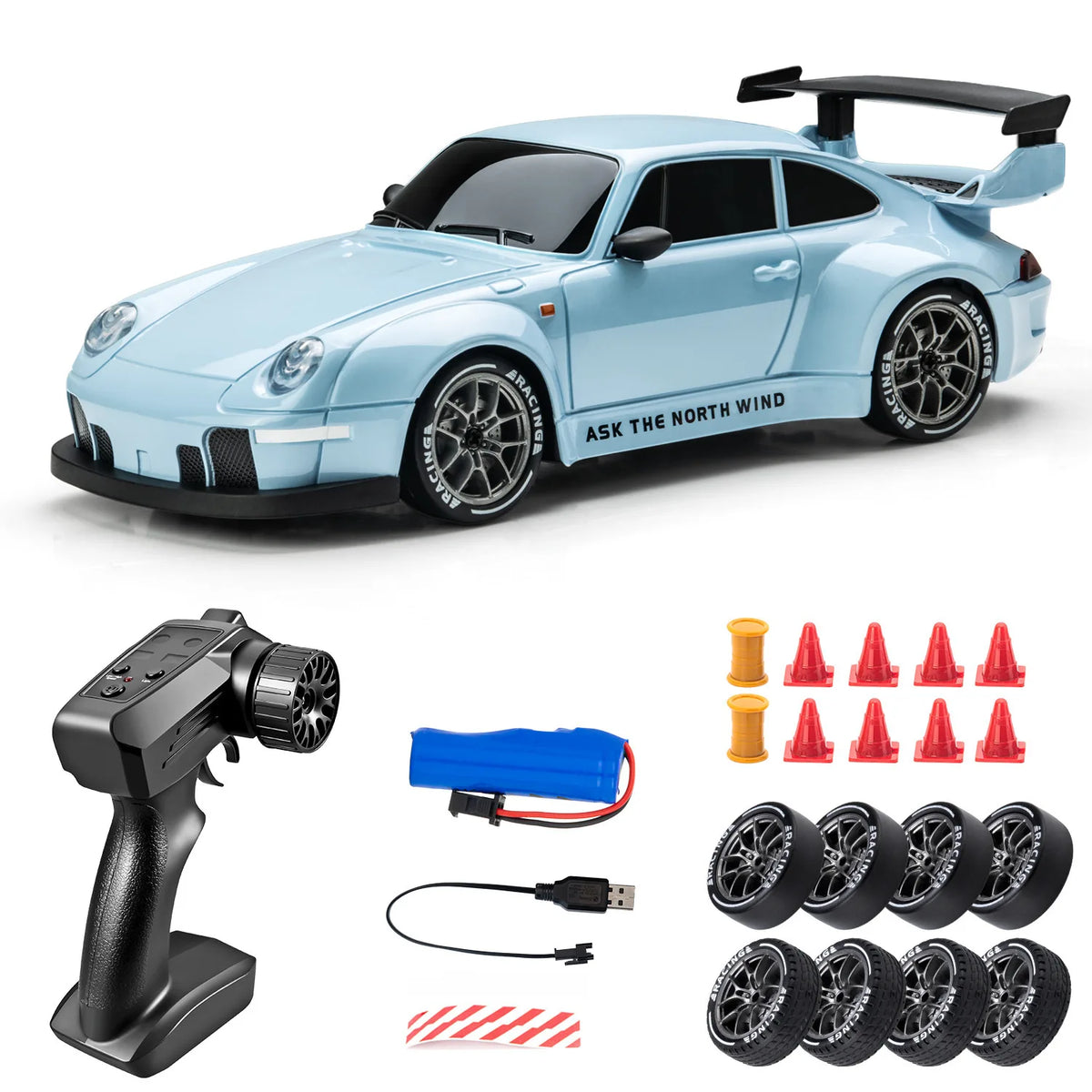 Voiture RC Drift 4x4 – LED & 20 km/h