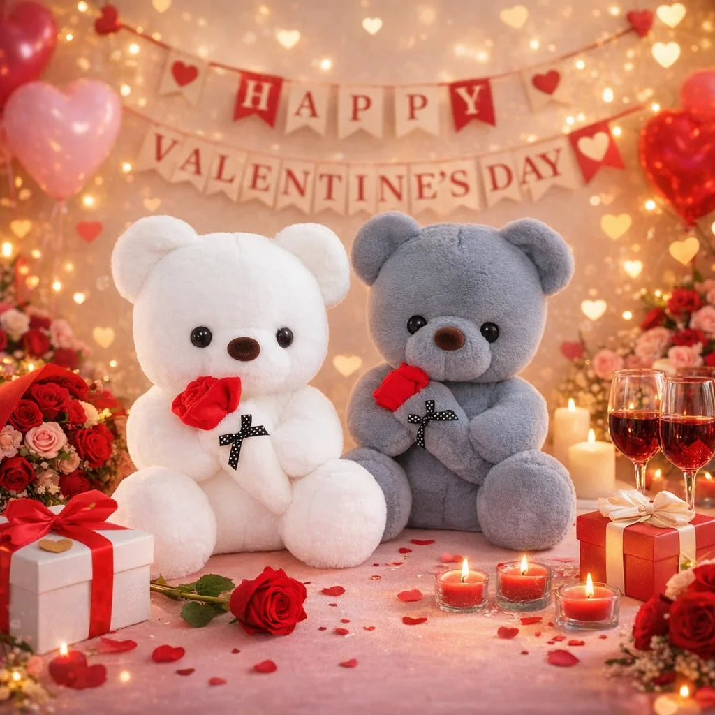 Ours en Peluche Doux – Cadeau Rose