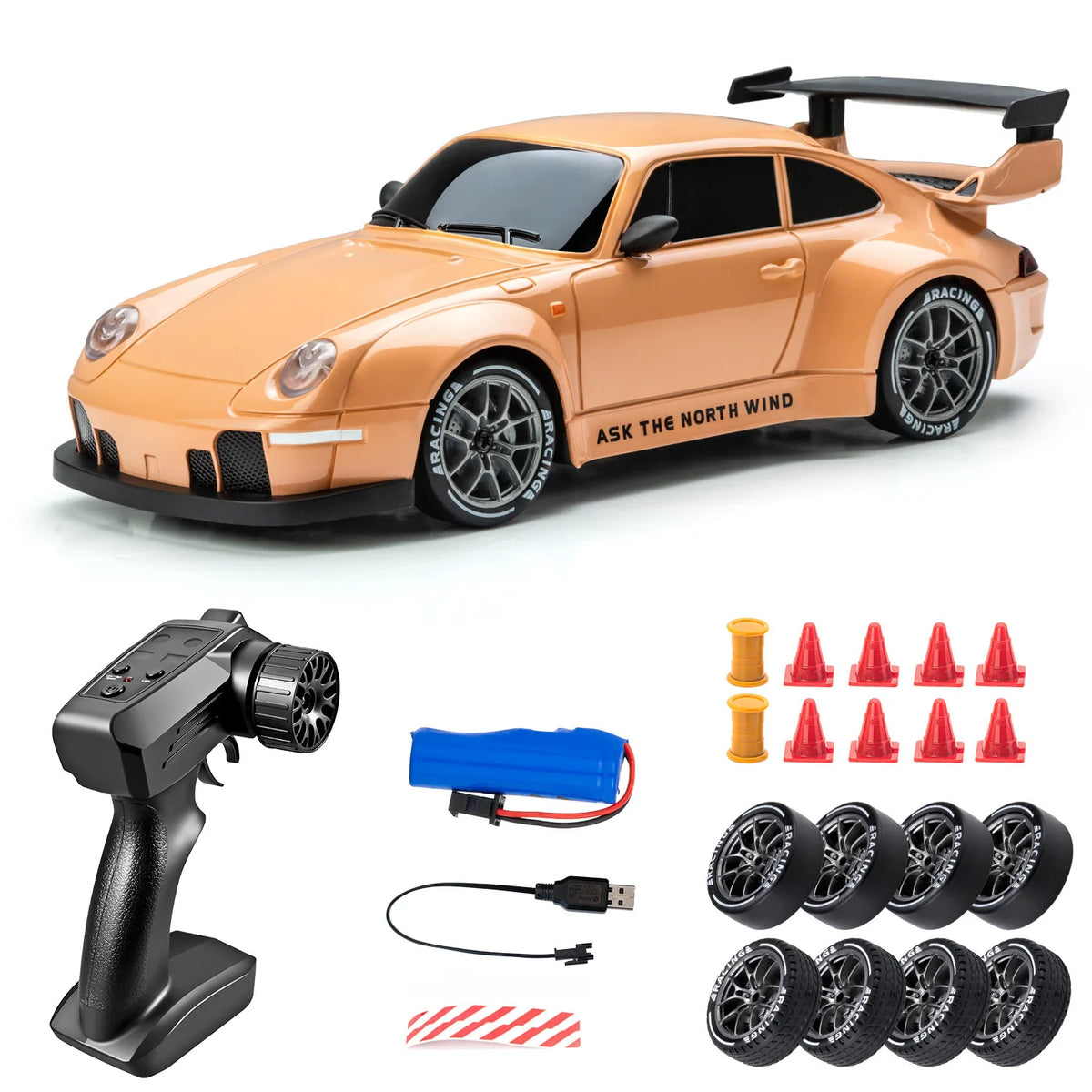 Voiture RC Drift 4x4 – LED & 20 km/h