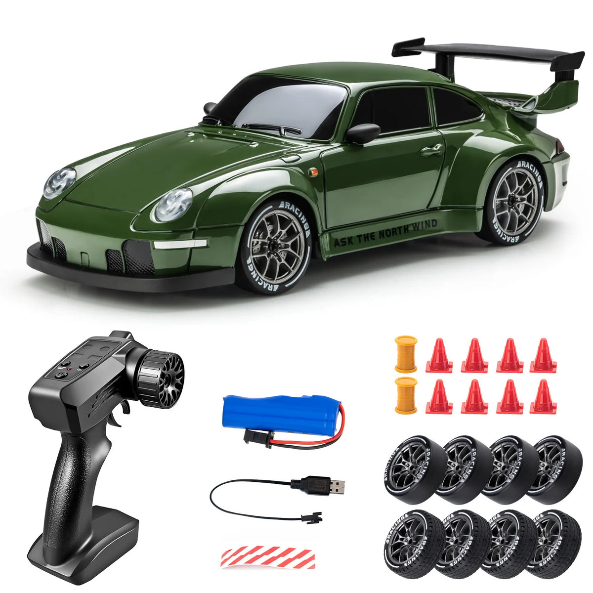 Voiture RC Drift 4x4 – LED & 20 km/h